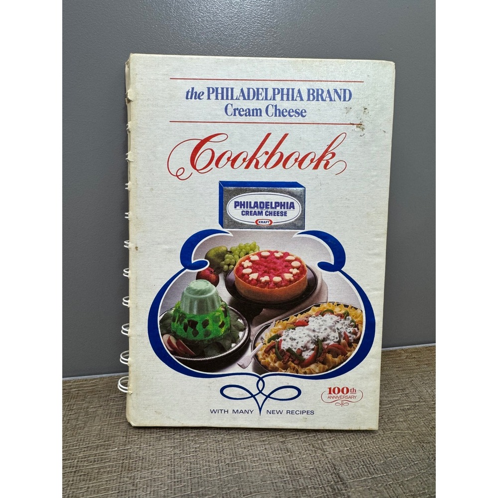 Vintage Philadelphia Brand Cream Cheese Cookbook 100th Anniversary Kraft 1984
